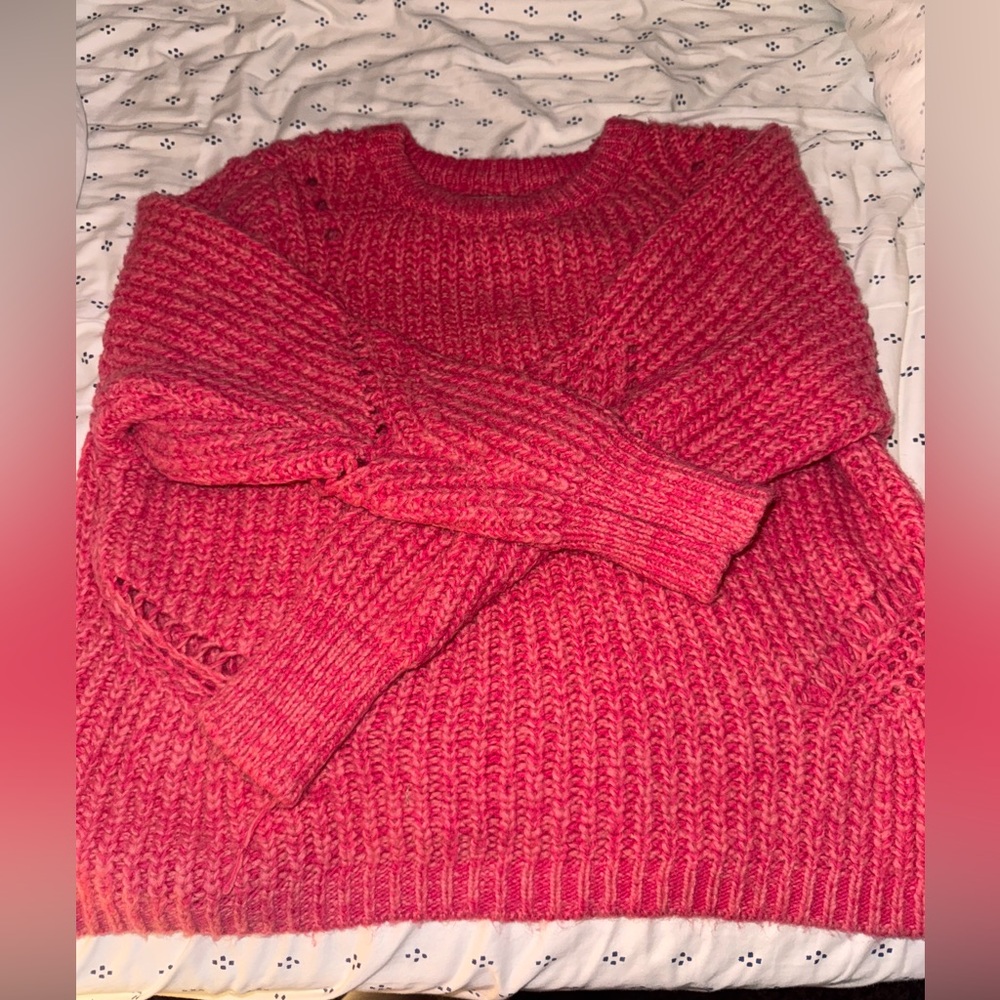 💕 Loft Chunky Knit Crop Sweater